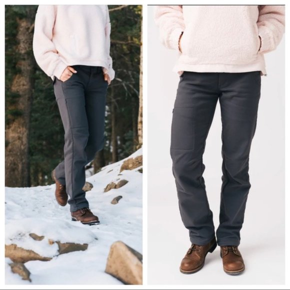 Ketchi Sitka Outdoor Waterproof Fleece Lined Pant Gray Purple